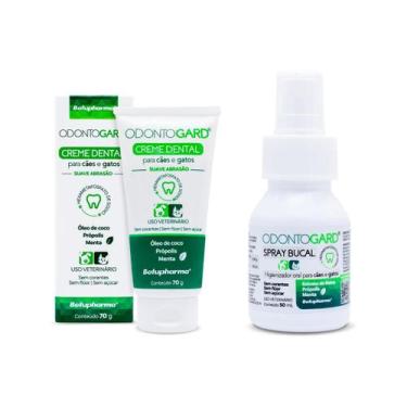 Imagem de Kit Spray Bucal + Creme Dental Pet Odontogard Botupharma