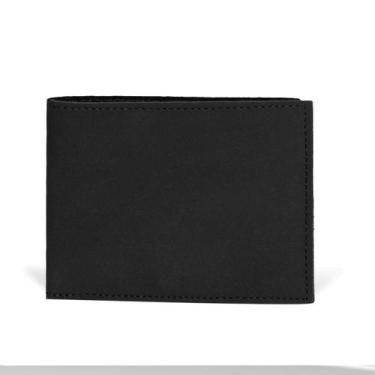 Imagem de Carteira Masculina Slim Pequena Em Couro Porta Cartão Cnh - CWR, Preto