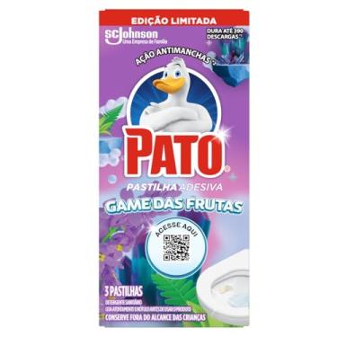 Imagem de Pato Desinfetante Pastilha Sanitária Adesiva Game das Frutas, 3 unidades