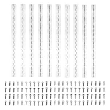 Imagem de PATIKIL Dobradiça de piano de 45 x 3 cm, dobradiça contínua de aço inoxidável 10Plver 304 com furos para porta de portão de piano, caixa de armazenamento de madeira, barco, para armário, prata