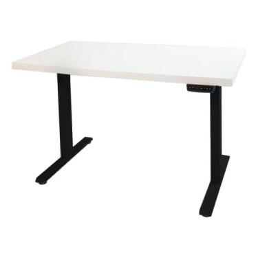 Imagem de Mesa com Regulagem Elétrica de Altura Estrutura Preta - EVOLUKIT, Bran