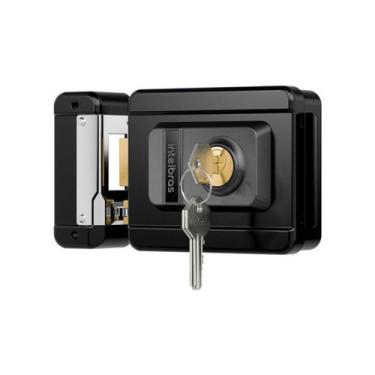 Imagem de Fechadura eletrica cilindro fixo fx 1500 preta intelbras