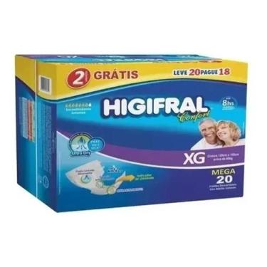 Imagem de Fralda Geriátrica Higifral Confort Mega 1 Pacote Tamanho XG
