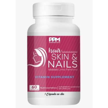 Imagem de HAIR, SKIN &amp NAILS 560MG 60 CAPS - PPM NUTRA