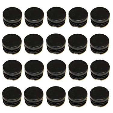 Imagem de JSP Manufacturing Tampa De Extremidade Plugue Plástico Para Tubo Redondo 1", Externo, Inserção Resistente, Deslizamento Cadeira Durável (20)