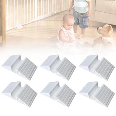 Imagem de TUOP Suporte Estabilizador Triangular Para Portão De Animais Estimação, Prevenção Quedas E Recuo 4/5" Barreira Cerca, Corrimão Escada, 6 Peças