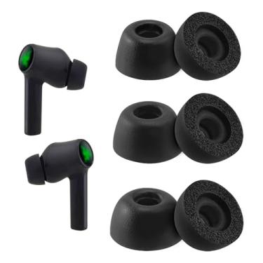 Imagem de NANLANFAN Ponteiras De Espuma Reposição Para Fones Ouvido Sem Fio Razer Hammerhead True Wireless, Máximo Conforto, 3 Pares (P/M/G)
