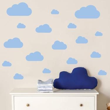 Imagem de Adesivo de Parede Nuvens Azuis Menino Quarto Infantil Bebê
