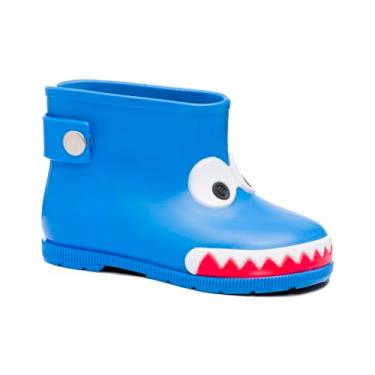 Imagem de Bota Galocha Infantil Menino Funfy Kids Dino 002a (Azul, BR, Criança de 4 a 8 anos, Numérico, 30)
