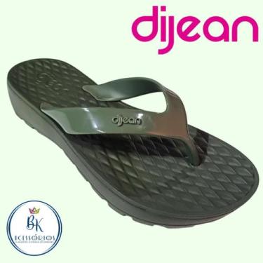 Imagem de Chinelo Dijean Tamanco Feminino Sandália Anabela Ortopédico Original P