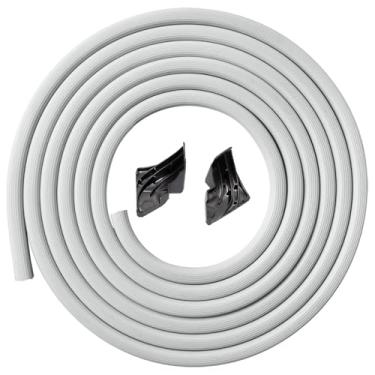 Imagem de Vedação da junta da porta da máquina de lavar louça WD08X10057 com defletor de canto de banheira WD8X227 direito e esquerdo WD8X228 – Compatível com manipulador de ar para lava-louças GE (PS958908