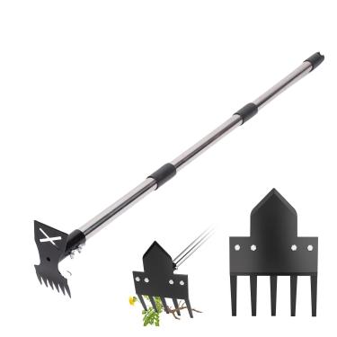 Imagem de Haofy Rake de Liga de Alumínio de Enxada de Jardim Pesado Com Ferramenta Manual de Ervas Daninhas Manuais para Dentes de Leão, Raízes Difíceis de Cultivo de para Idosos No Quintal