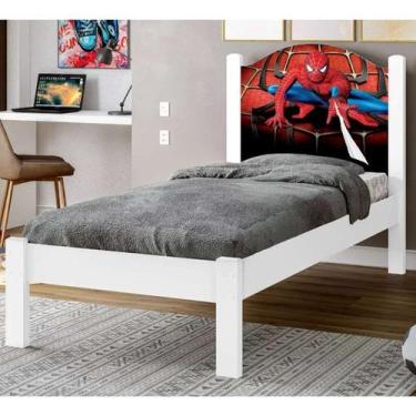 Imagem de Cama Solteiro Adesiva Personagens Infantis 100% MDF - Home A.S, Spider