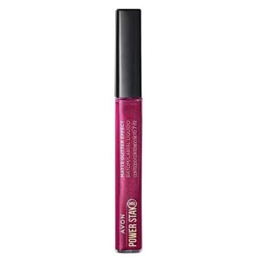 Imagem de Avon - Power Stay Matte Glitter Batom Líquido Malva Lumi 7Ml