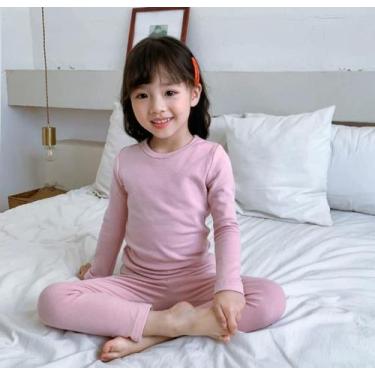 Imagem de Conjunto Termica segunda pele Macio para Inverno Frio pratica infantil