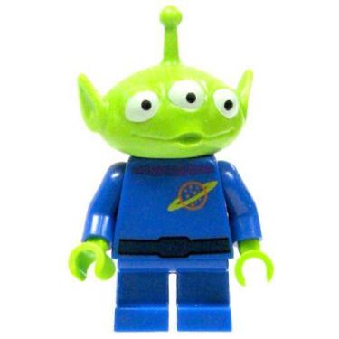 Imagem de Minifigura LEGO Toy Story Alien com 3 olhos e 5 cm de altura