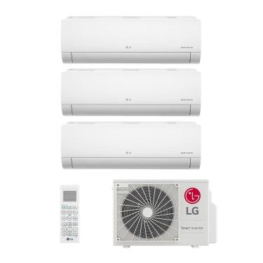 Imagem de Ar Condicionado Multi Tri Split Inverter LG 21.000 BTUs (3 Evap 9.000) Quente/Frio 220V Monofásico