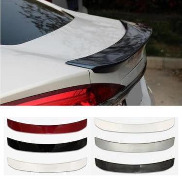 Imagem de Peça de modificação de asa do spoiler traseiro do porta-malas do carro compatível com Mondeo 2013-2020 Spoiler traseiro do porta-malas acessórios do carro peça exterior (branco pérola)