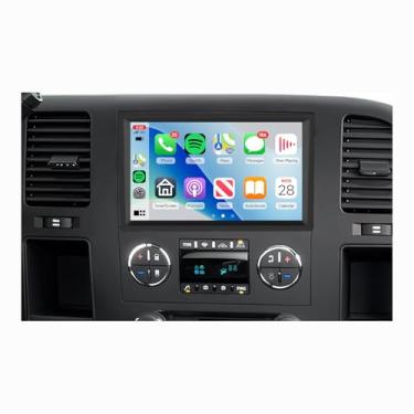 Imagem de 4 núcleos 2G + 64G Android 15 estéreo automotivo para Chevy Silverado Suburban/GMC Sierra Yukon 2007-2014, unidade de rádio de navegação GPS Rimoody com câmera de backup CarPlay Android Auto