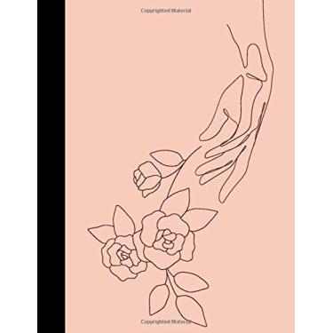 Imagem de notebook love words: Simple Composition Notebook - nice drawing that expresses the new year A gift for every fun and ambitious woman College Ruled 110 Pages - 8.5 x 11