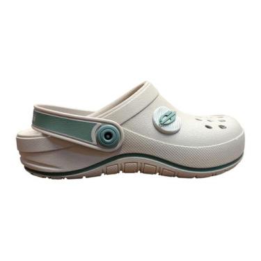 Imagem de Babuch Sandália Infantil Mormaii Com Tira No Calcanhar, Bege, Verde 12