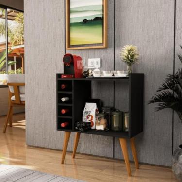 Imagem de Aparador com Adega Bar Cantinho do Café Pés Palito Retrô Berlim - AJ M