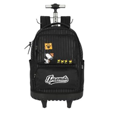 Imagem de Mochila De Rodinha Snoopy Luxcel Preta Mc47772sn