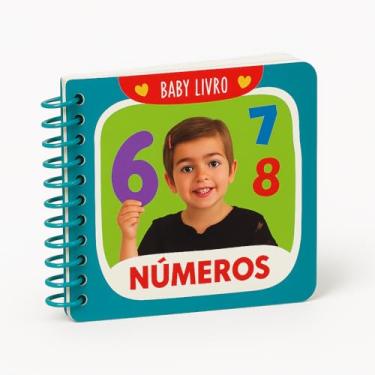 Imagem de Mini Livro Educativo Infantil Meus Primeiros Números para Aprendizagem de Numerais Presente para Menino Presentes para Menina brinquedo para bebês 2 anos