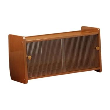 Imagem de IEUDNS Armário de rústico com 2 portas, estilo vintage, para armazenamento, escrivaninha, estante, ideal para casa, estilo fazenda, quarto e cozinha, 50x20x27cm