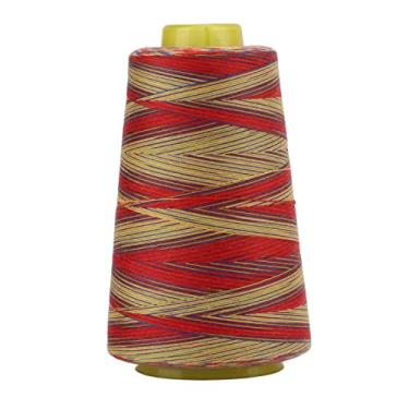 Imagem de Linha de bordado variada de 3.000 jardas de linha de máquina de costura de poliéster de alta resistência, cores ricas e brilhantes para projetos de costura manual de acolchoamento