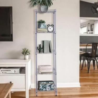 Imagem de Estante Cromada Multiuso 5 prateleiras Ajustavies - Uteall