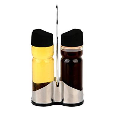 Imagem de Galheteiro 2 peças em vidro e plástico e suporte em inox Doantello