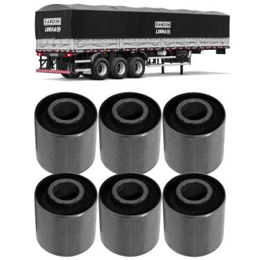 Imagem de Kit 8 Bucha Tensor Carreta Randon 2000 Mecânica Lub-free