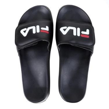 Imagem de Chinelo Slide Fila Drifter VLC Masculino - Preto e Branco-Masculino