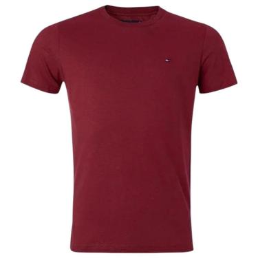 Imagem de Camiseta Tommy Hilfiger Ess Seasonal Reg Fit Solid Tee Bordô-Masculino