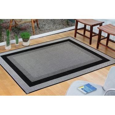 Imagem de Tapete1,50x2,00 sisal lancer não escorrega moderno lavavel resistente 