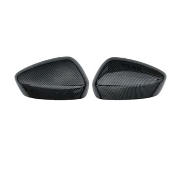 Imagem de Capa de espelho para porta de atualização de decoração de carro compatível com Mazda CX-5 2017 2018 2019 2020 2021 Acessórios retrovisores de carro estilo de fibra de carbono