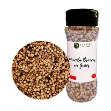 Imagem de Pimenta Branca Importada em Grãos Qualidade Superior Pote Com Dosador 