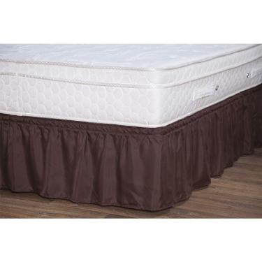 Imagem de Saia Ajustável para Cama Box Queen Tabaco Enxovais Aquarela