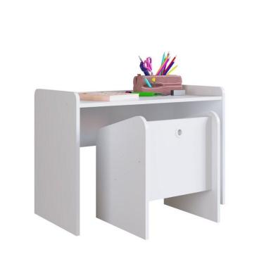 Imagem de Conjunto Mesa E Poltrona Montessoriano Art In Móveis Branco
