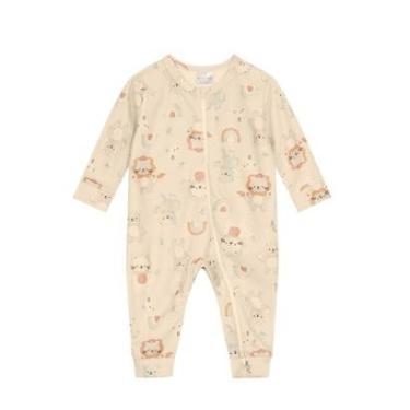 Imagem de Macacão Bebê Menino em Soft Marrom Claro Brandili-Masculino