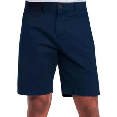 Imagem de Bermuda Tommy Hilfiger Masculina de Sarja Stretch Azul Marinho-Masculino