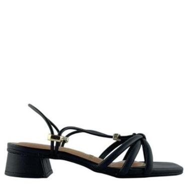 Imagem de Sandália Vizzano Feminina Com Tiras Ajustáveis E Salto-Feminino