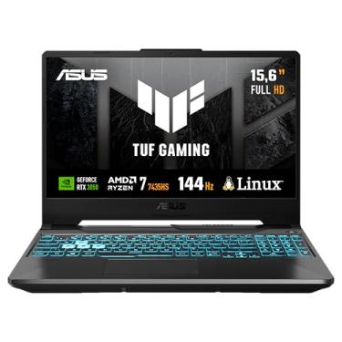 Imagem de Notebook ASUS TUF Gaming A15, RTX 3050, AMD RYZEN 7, 8 GB, 512 GB SSD, KeepOS, Tela 15.6'' FHD, Graphite Black - FA506NCR-HN089