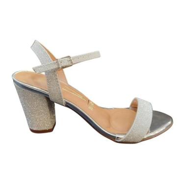 Imagem de Sandália Vizzano Tela Shine 6262474 - Feminino, 36, Prata