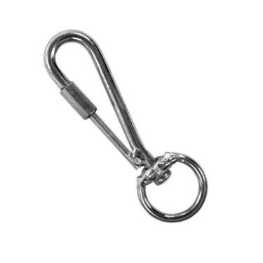 Imagem de Destorcedor Mosquetão com Rosca MR1 Ideal para Atividades ao Ar Livre Prata GS Indústria Universo