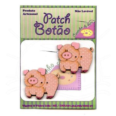Imagem de Botton Patch Porco 2388 - 2 Unid - Cantinho da Arte