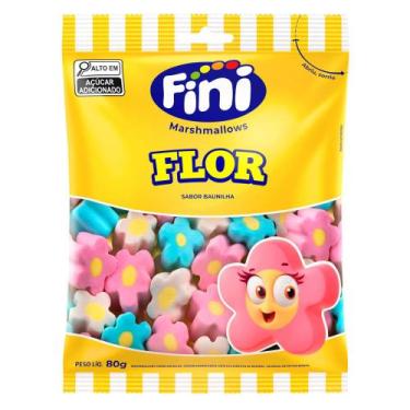Imagem de Marshmallows Fini Flor Sabor Baunilha 80g