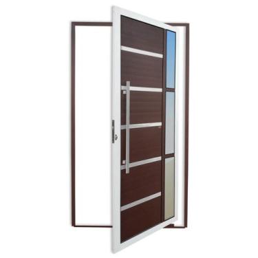 Imagem de Porta Pivotante Lambril Miraggio com Puxador Super 210cm x 100cm Brima
