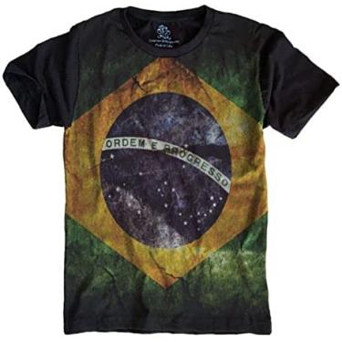 Imagem de Camiseta da Bandeira do Brasil Plus Size (as2, alpha, 3x_l, plus, G3)